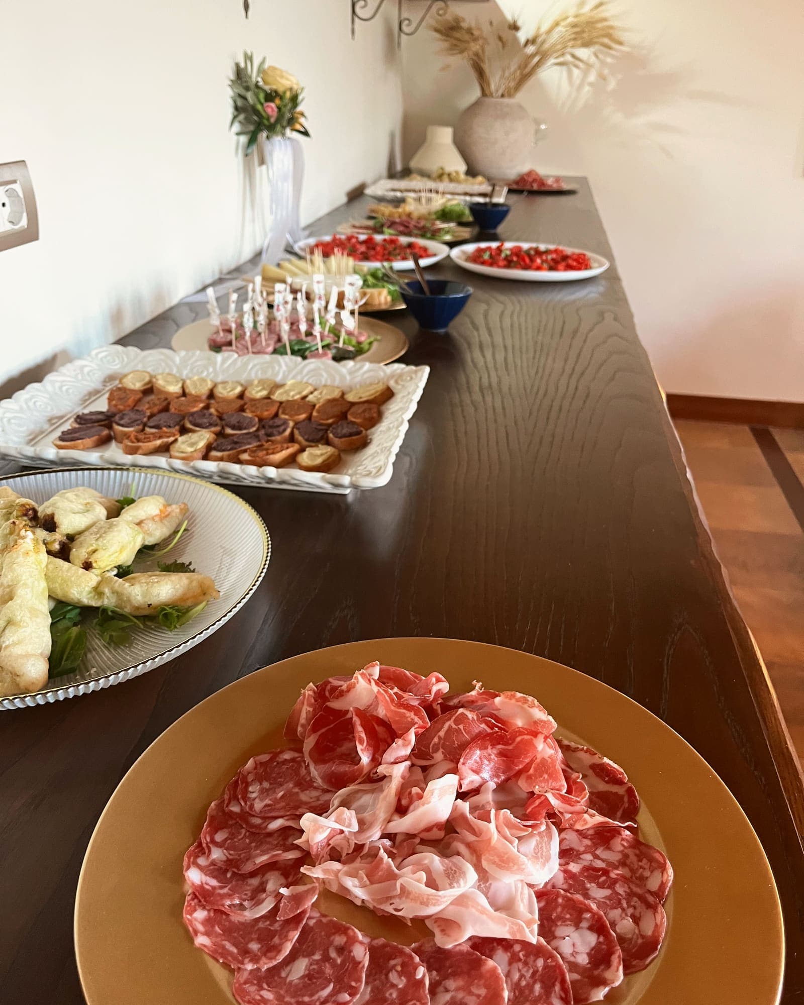 A private chef dinner near Florence, Italy