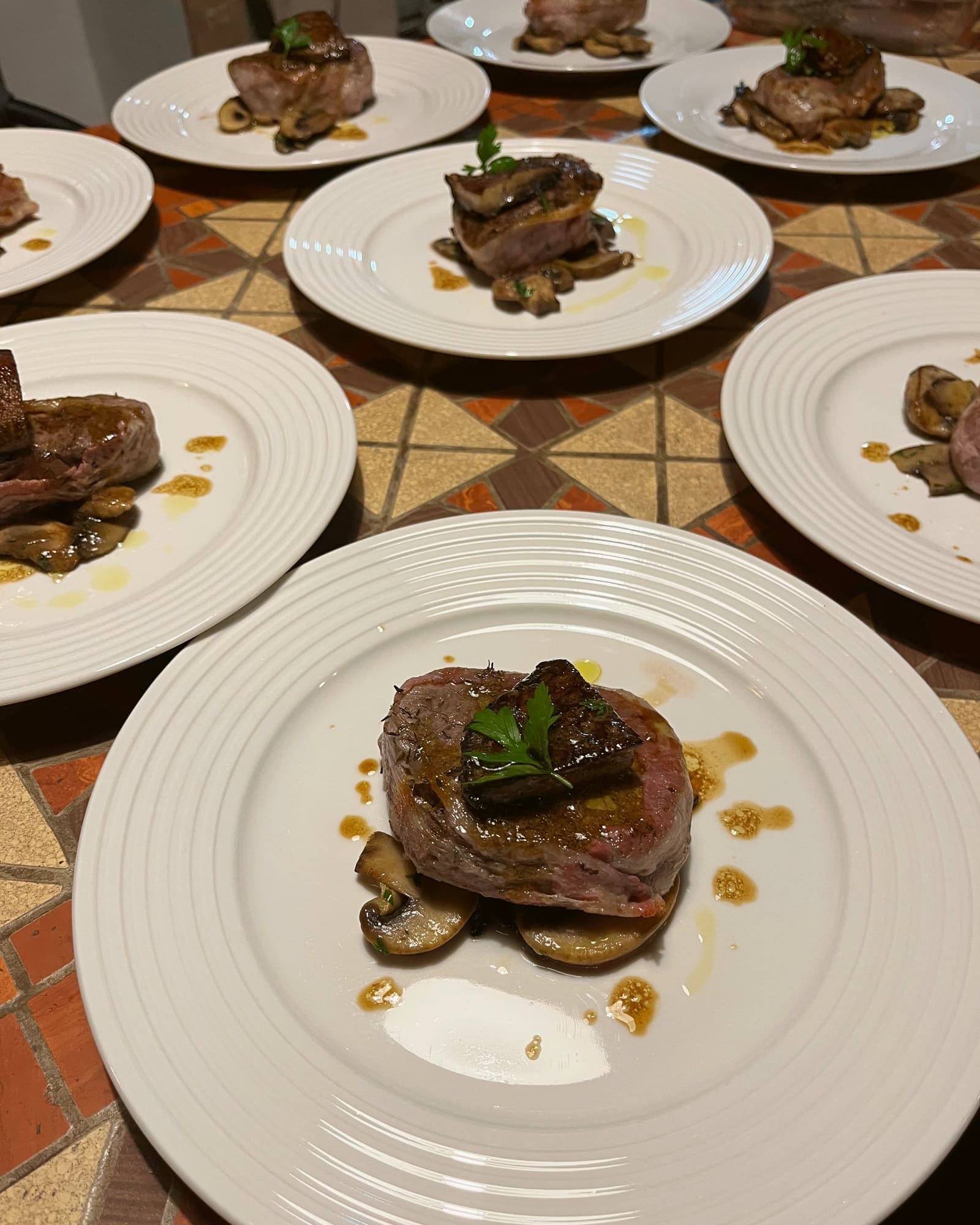 A private chef dinner in Siena, in the house you rented